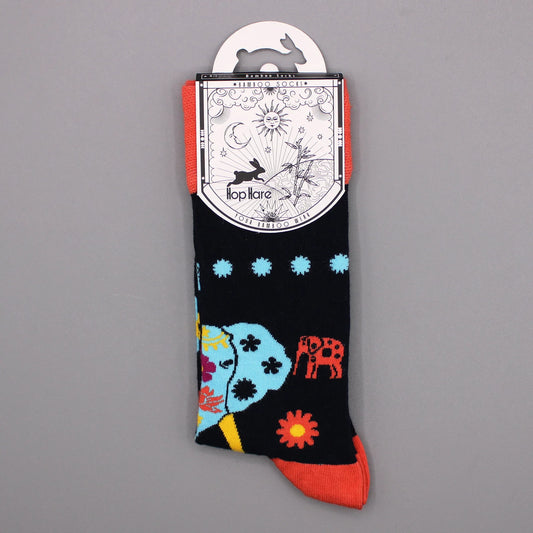 Hop Hare Bamboo Socks - Cosmic Elephant - Underground Allure