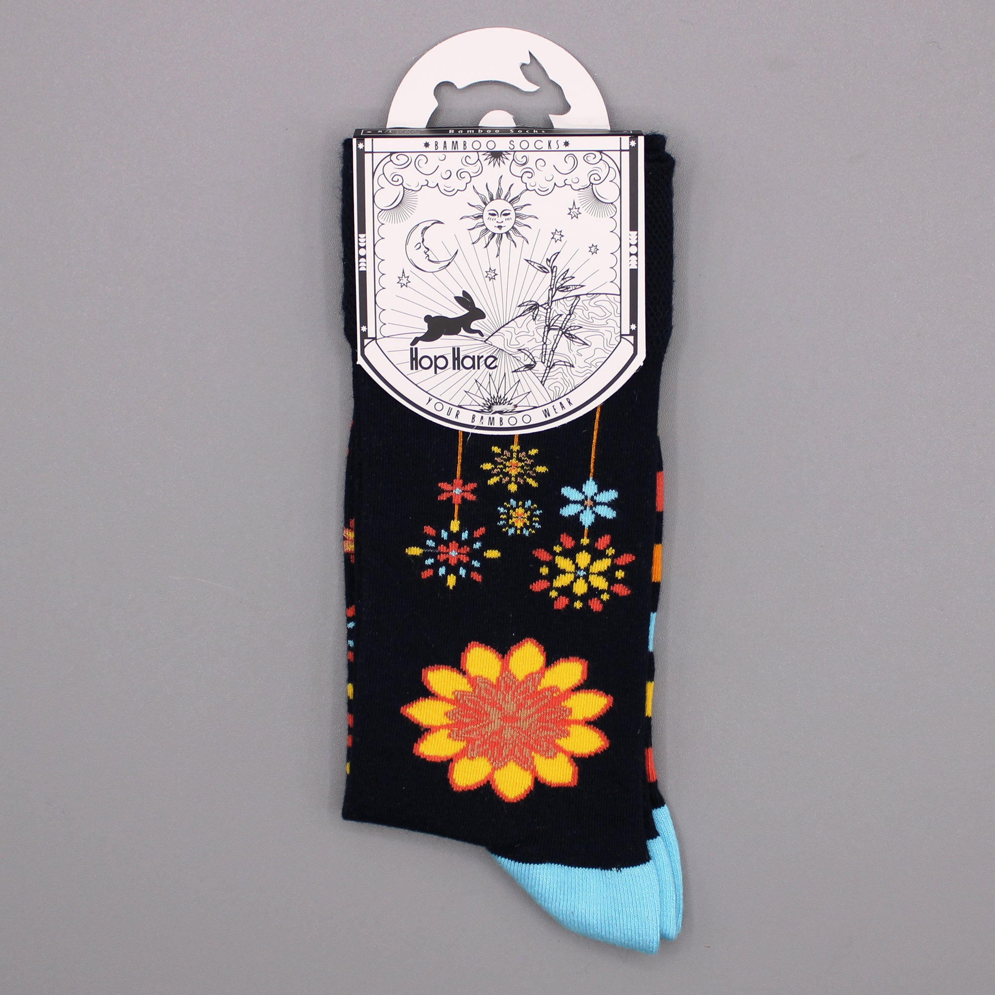 Hop Hare Bamboo Socks - Mandala Flowers