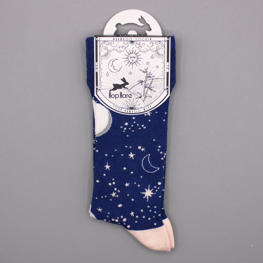Hop Hare Bamboo Socks - Moon Walk - Underground Allure