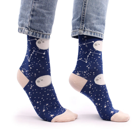 Hop Hare Bamboo Socks - Moon Walk - Underground Allure