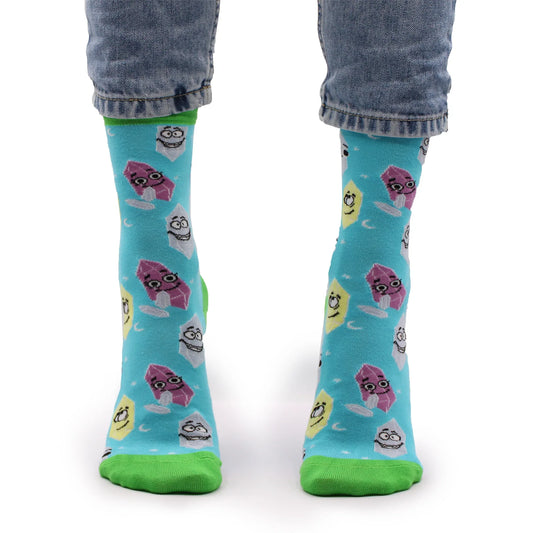 Hop Hare Bamboo Socks - Lucky Gemstones - Underground Allure