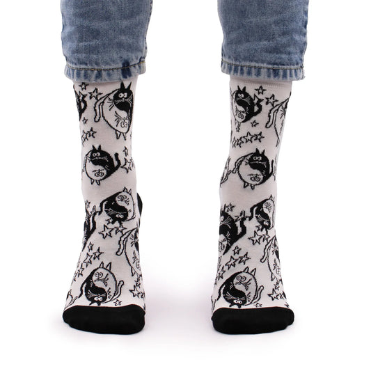 Hop Hare Bamboo Socks - Ying Yang - Underground Allure