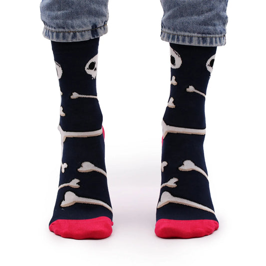 Hop Hare Bamboo Socks - Skulls and Bones - Underground Allure