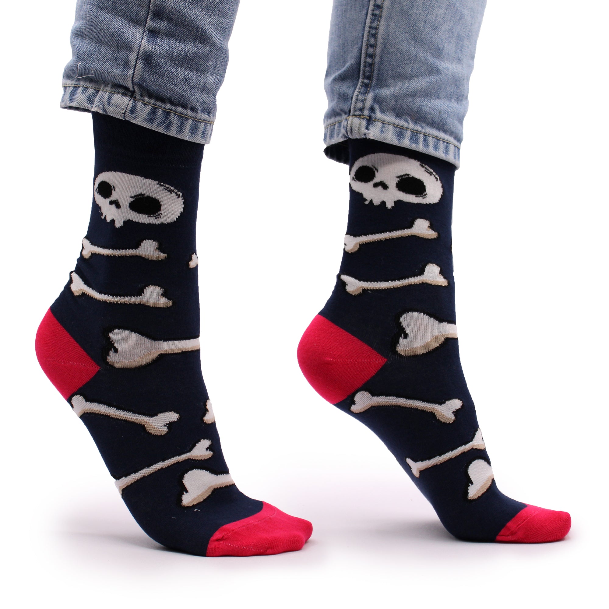 Hop Hare Bamboo Socks - Skulls and Bones