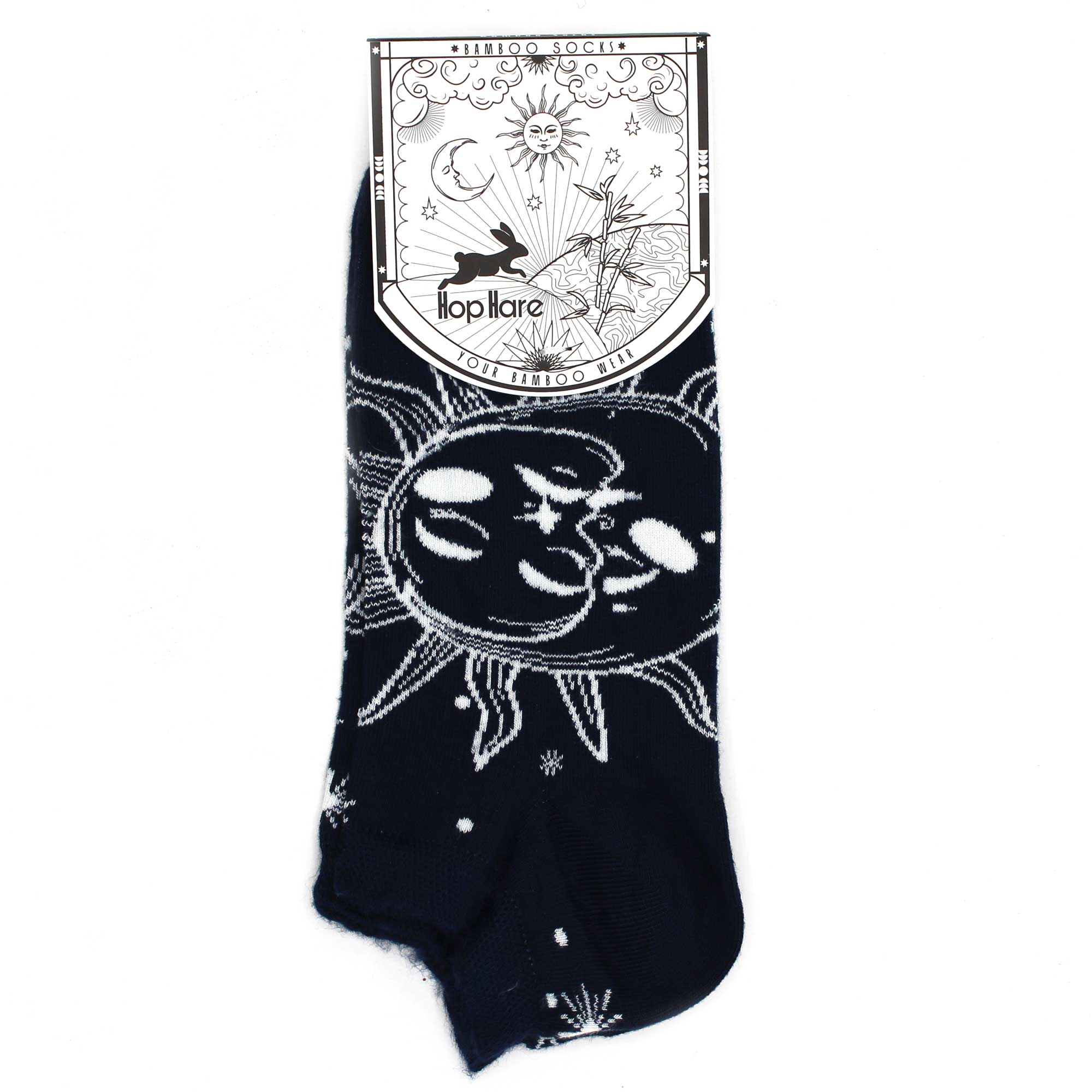 Hop Hare Bamboo Sock Black