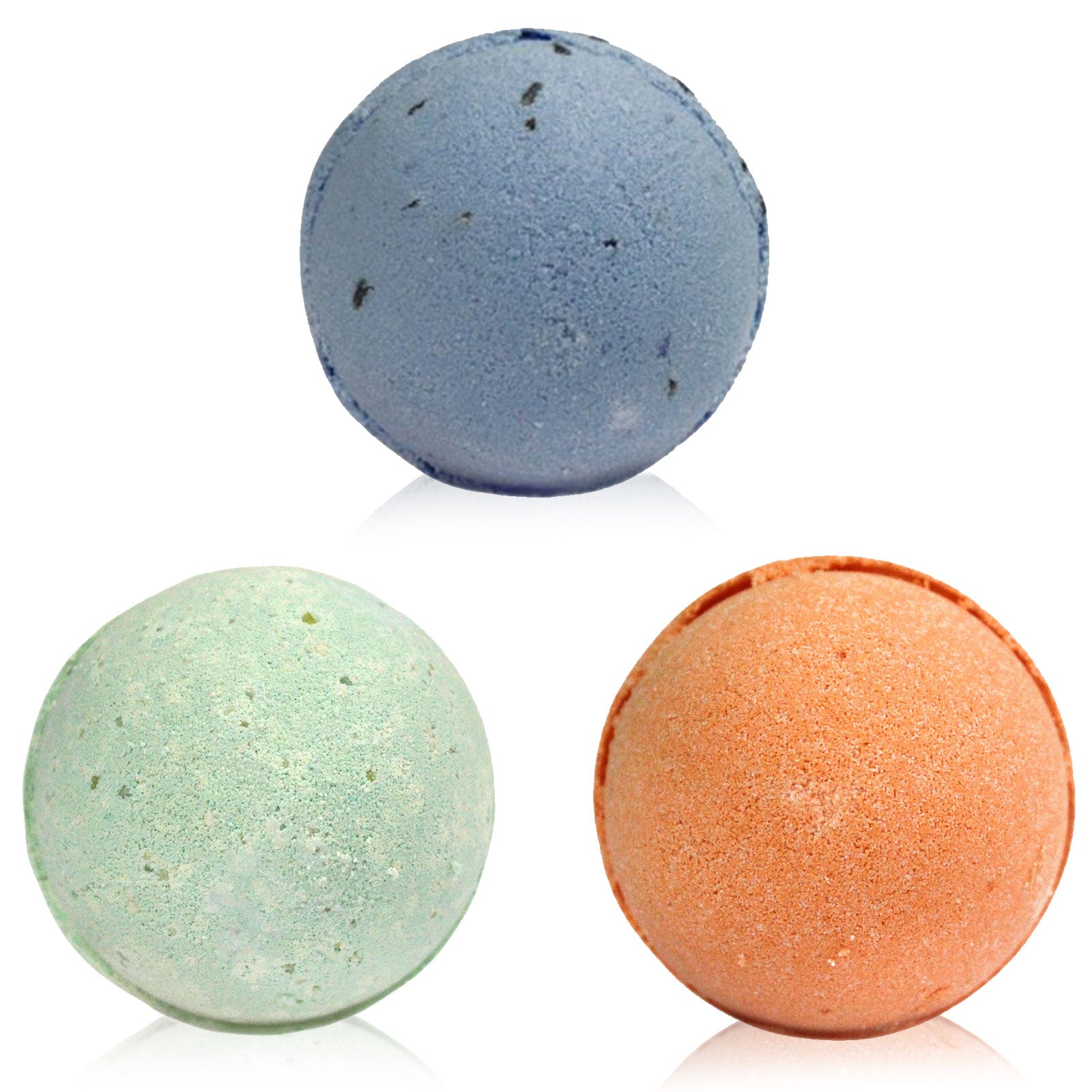 Three Bath Bomb Set , peppermint & Tea Tree & Lavender 7 Seeds & Tangerine & Grapefruit Bath bomber