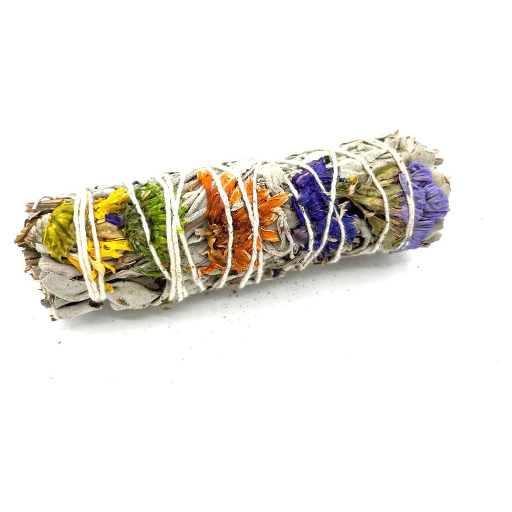  Stick - Good Vibes sage 10 cm - White sage for example is used to get rid of negative influences, by burning the plant. During this process a sharp spicy aroma is released. It’s stronger than its counterpart Palo Santo, although sage is used more often.