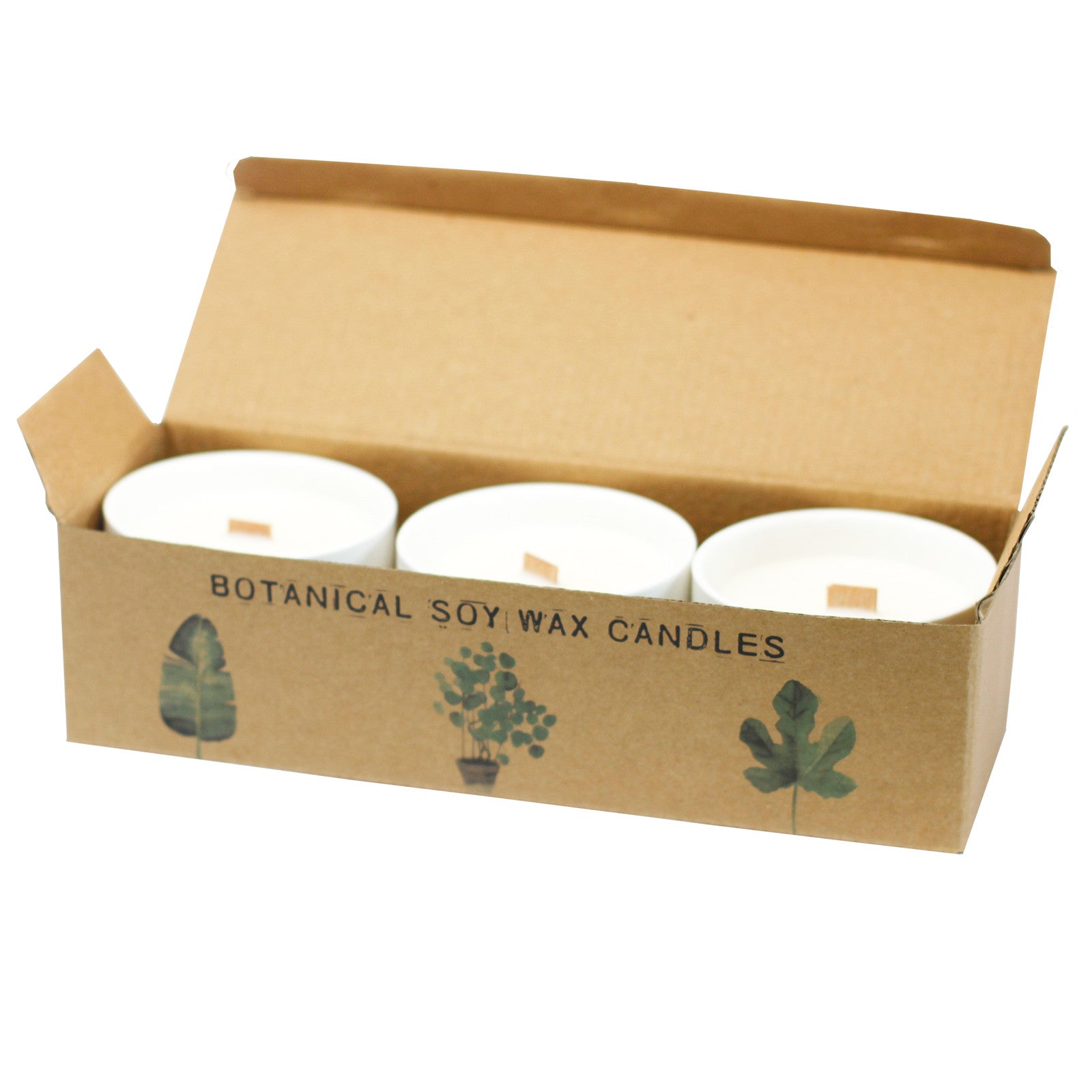 Large Botanical Candles - Wild Jasmine inside its box