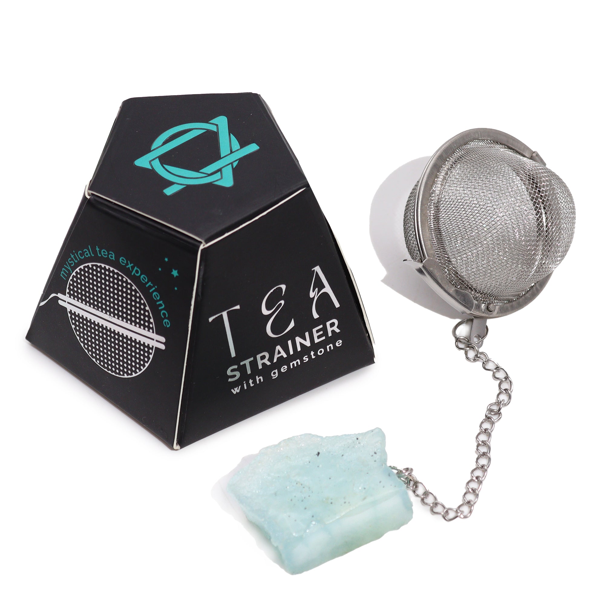 Raw Crystal Gemstone Tea Strainer