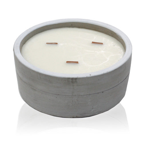 Ancient Wisdom Concrete Wooden Wick Candles