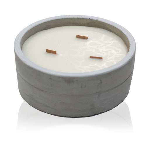 Ancient Wisdom Concrete Wooden Wick Candles