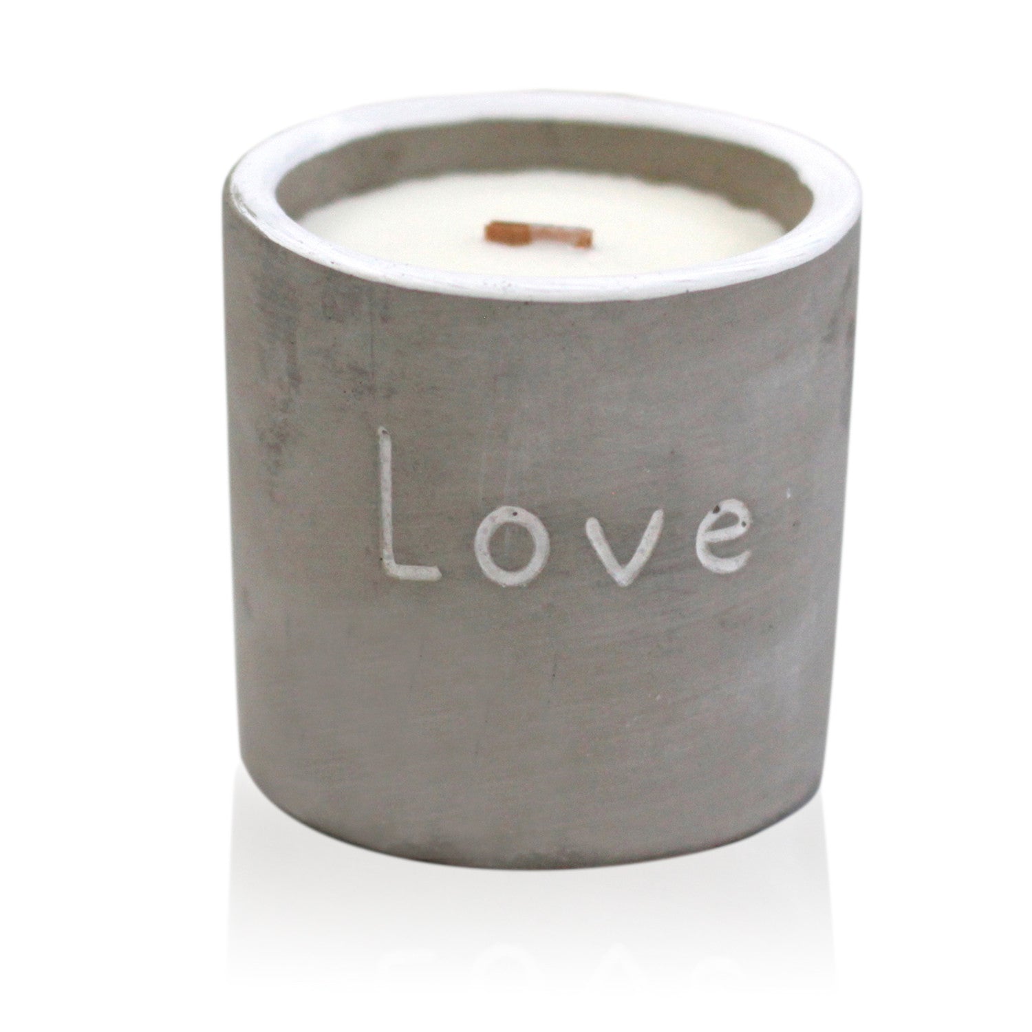 Ancient Wisdom Concrete Wooden Wick Candles