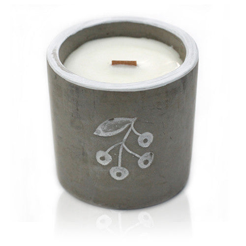 Ancient Wisdom Concrete Wooden Wick Candles