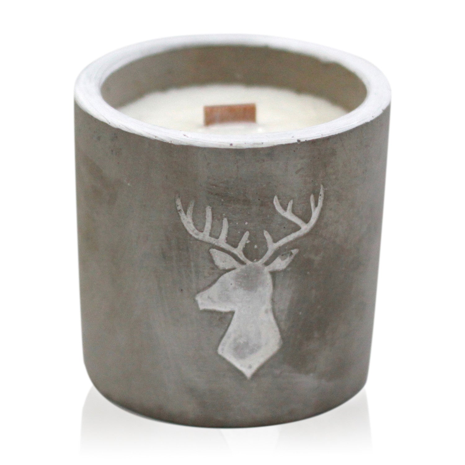 Ancient Wisdom Concrete Wooden Wick Candles