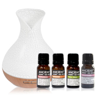 Aroma Diffuser and Essential Oils x4