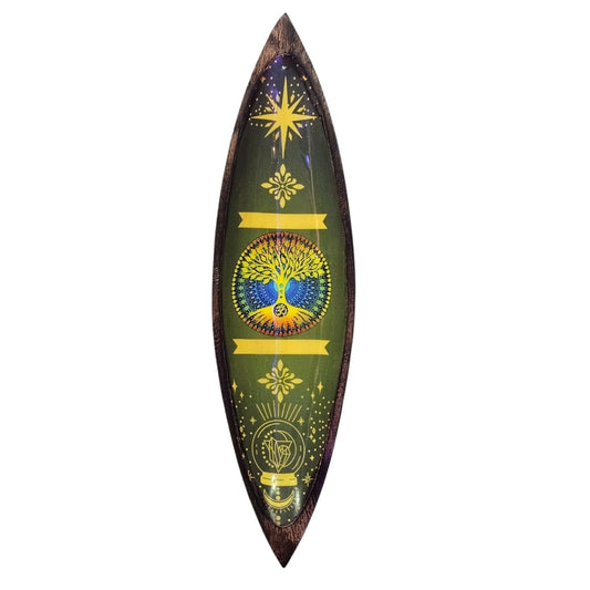 Enamel incense bowl with Tree of Life design.”