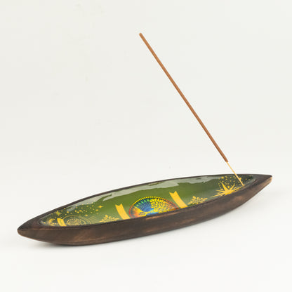 Tree of Life Mango Wood Incense Bowl - 29cm