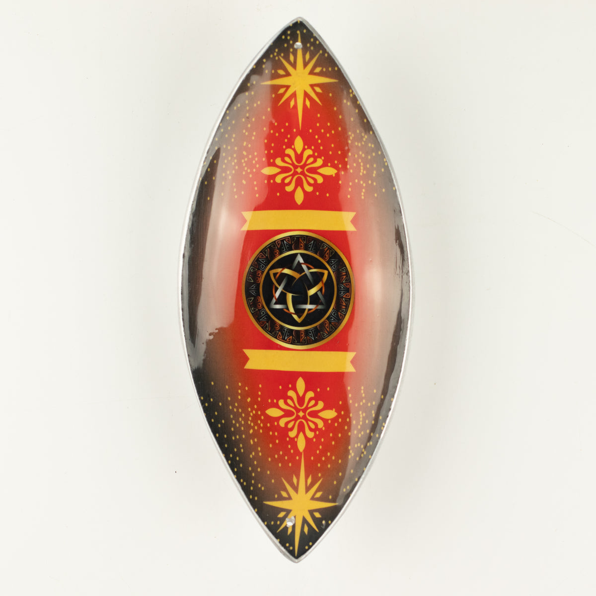 Red & Black Triquetra Enamel Incense Bowl