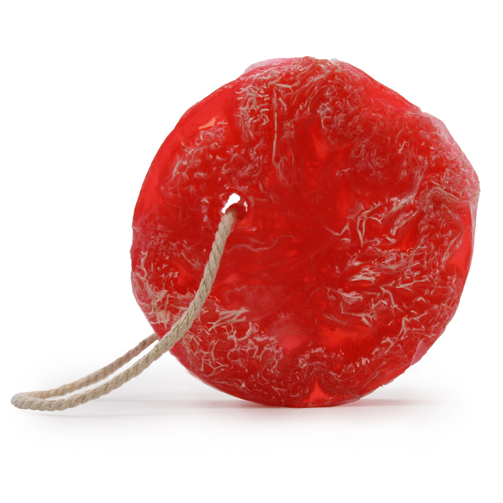 Fruity Scrub Soap on a Rope - Strawberry & Guava