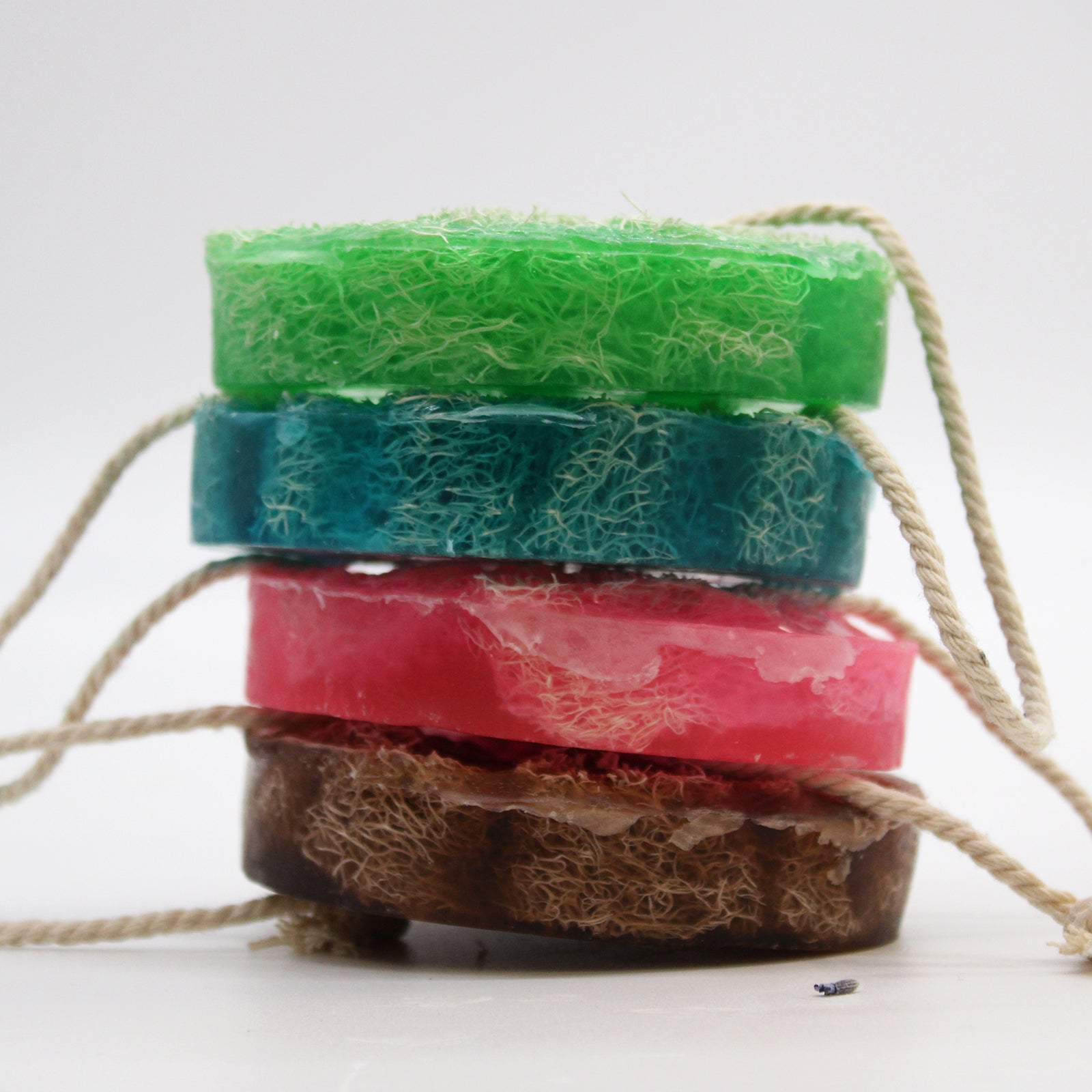 Fruity Scrub Soap on a Rope - Coconut