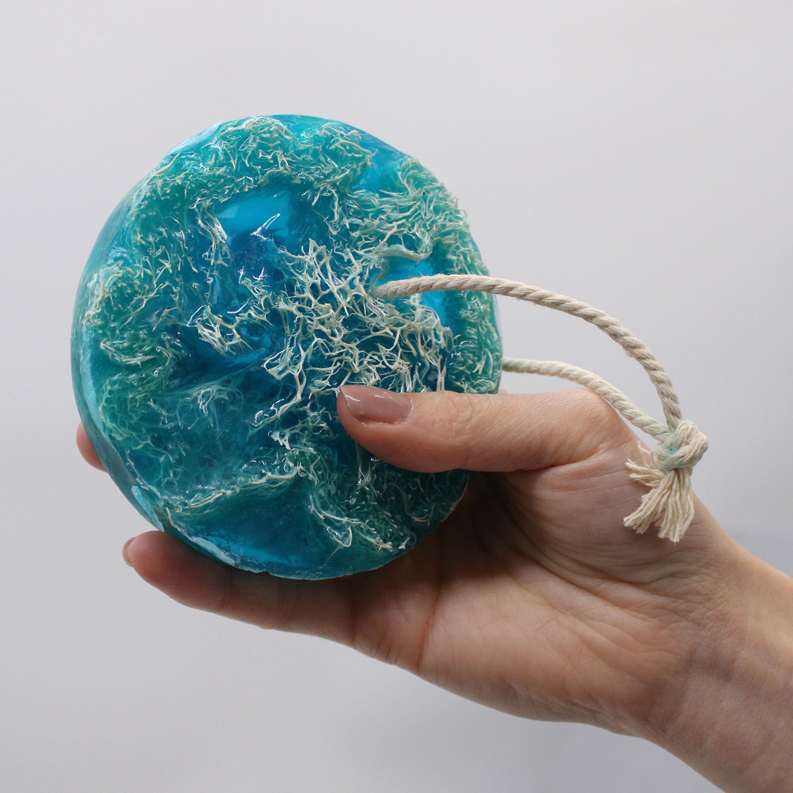 Fruity Scrub Soap on a Rope - Coconut