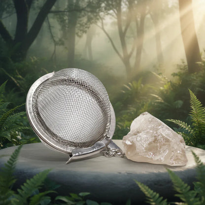 Raw Gemstone Crystal Tea Strainer – Smoky Quartz - Underground Allure