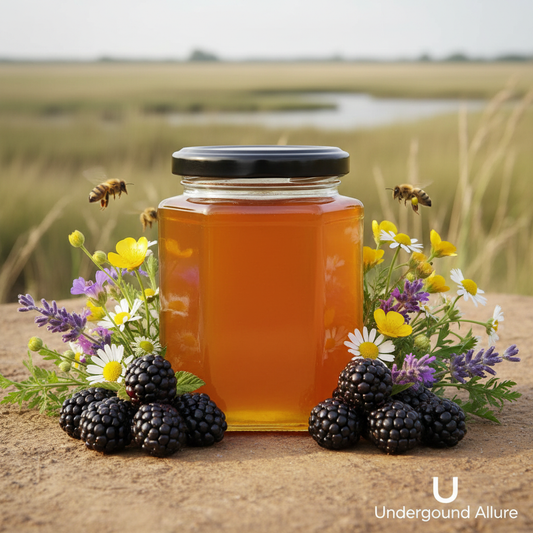 RAINHAM MARSHES  BLACKBERRIE & WILDFLOWER HONEY -Taste the Symphony of the Wild