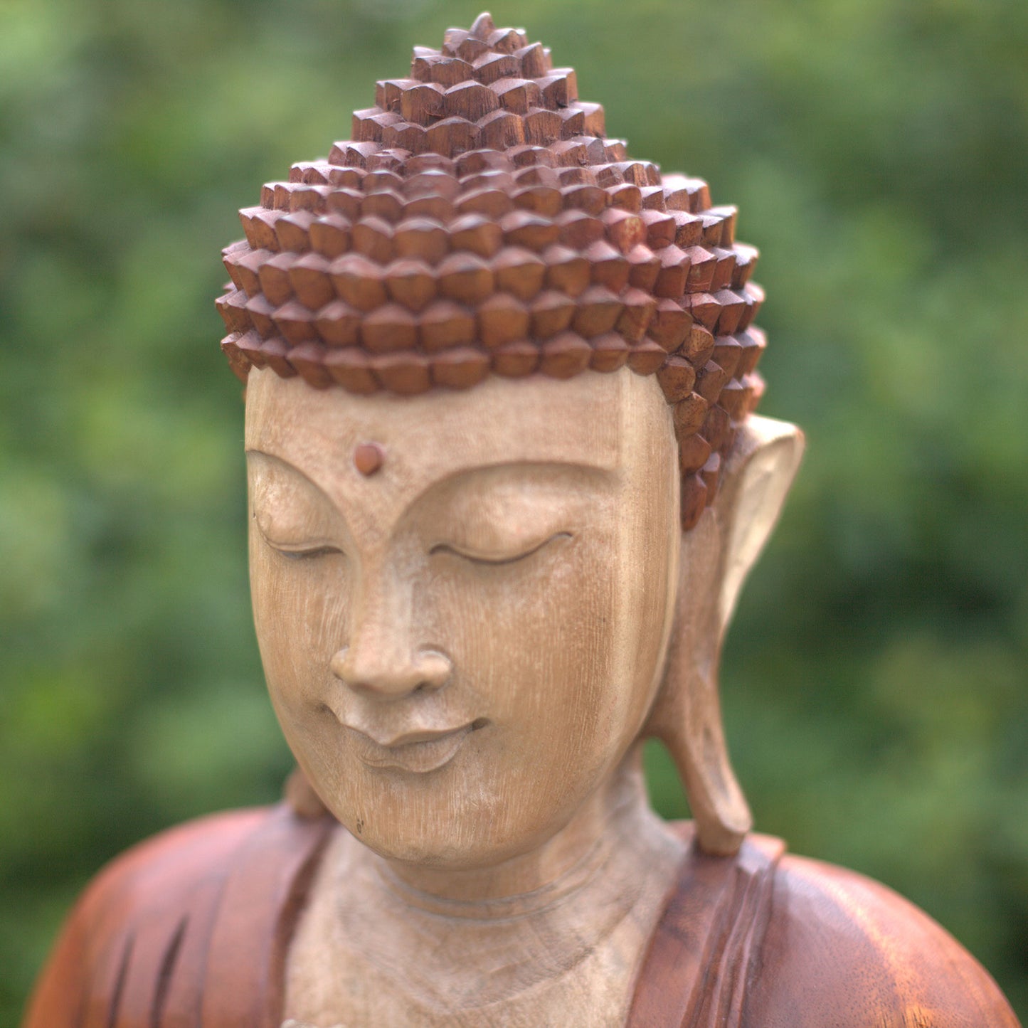 Buddha Statue Hand Carved - Meditation Figurine Essex UK