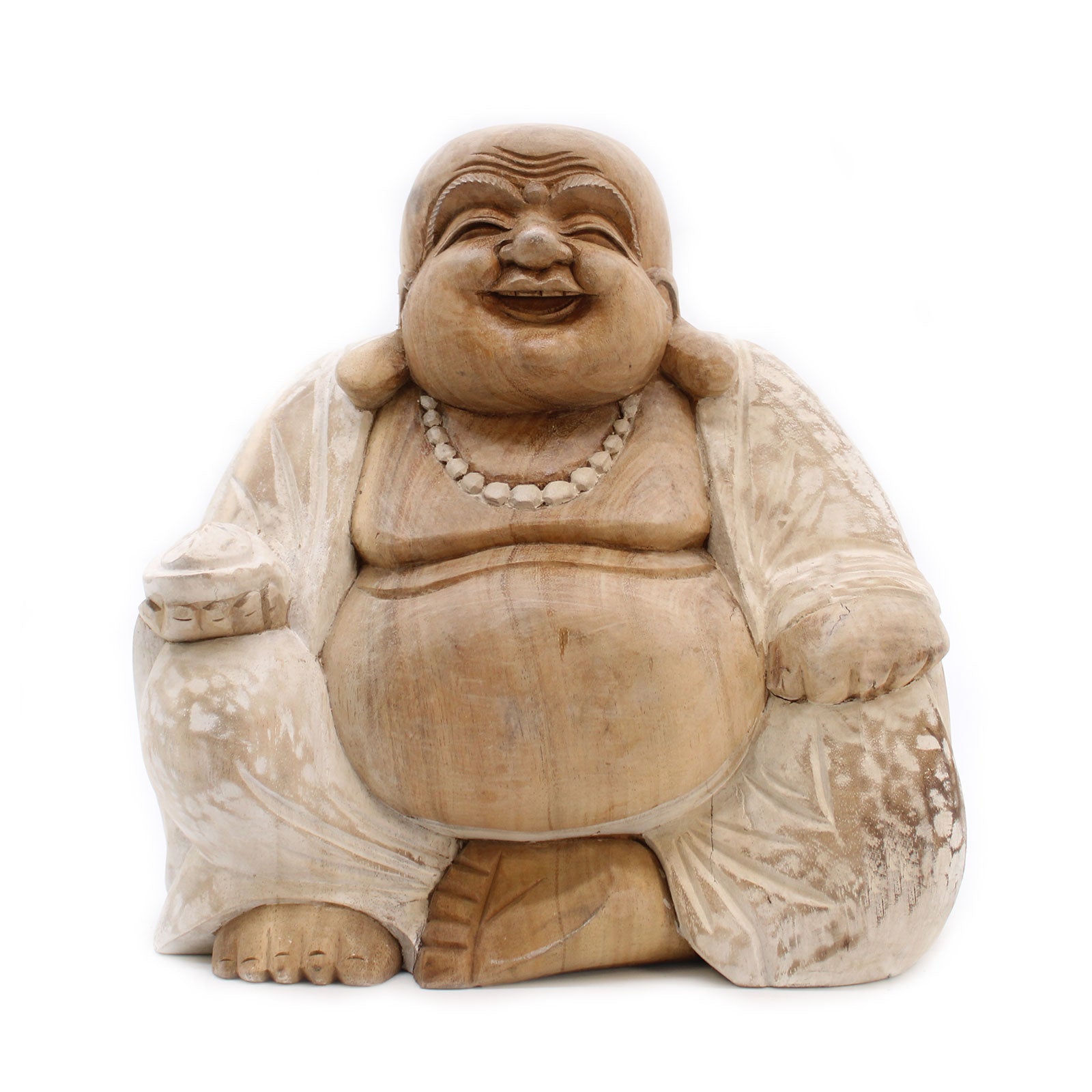 30cm wooden carved Buddha. Underground Allure Essex, UK