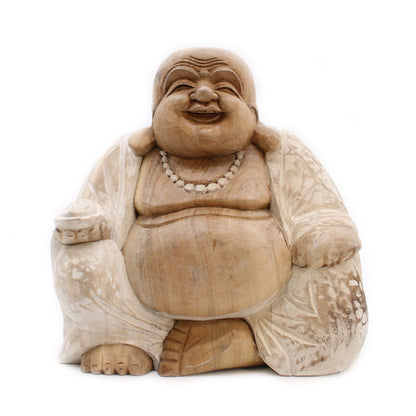 30cm wooden carved Buddha. Underground Allure Essex, UK