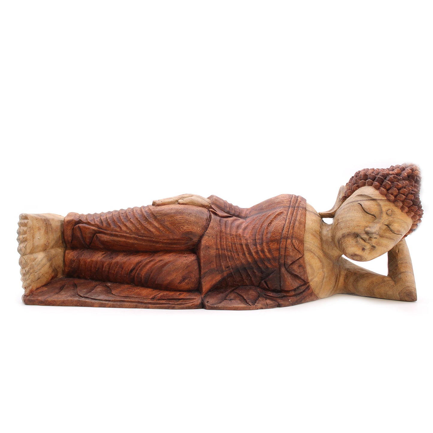 Buddha Statue Hand Carved - Meditation Figurine Essex UK