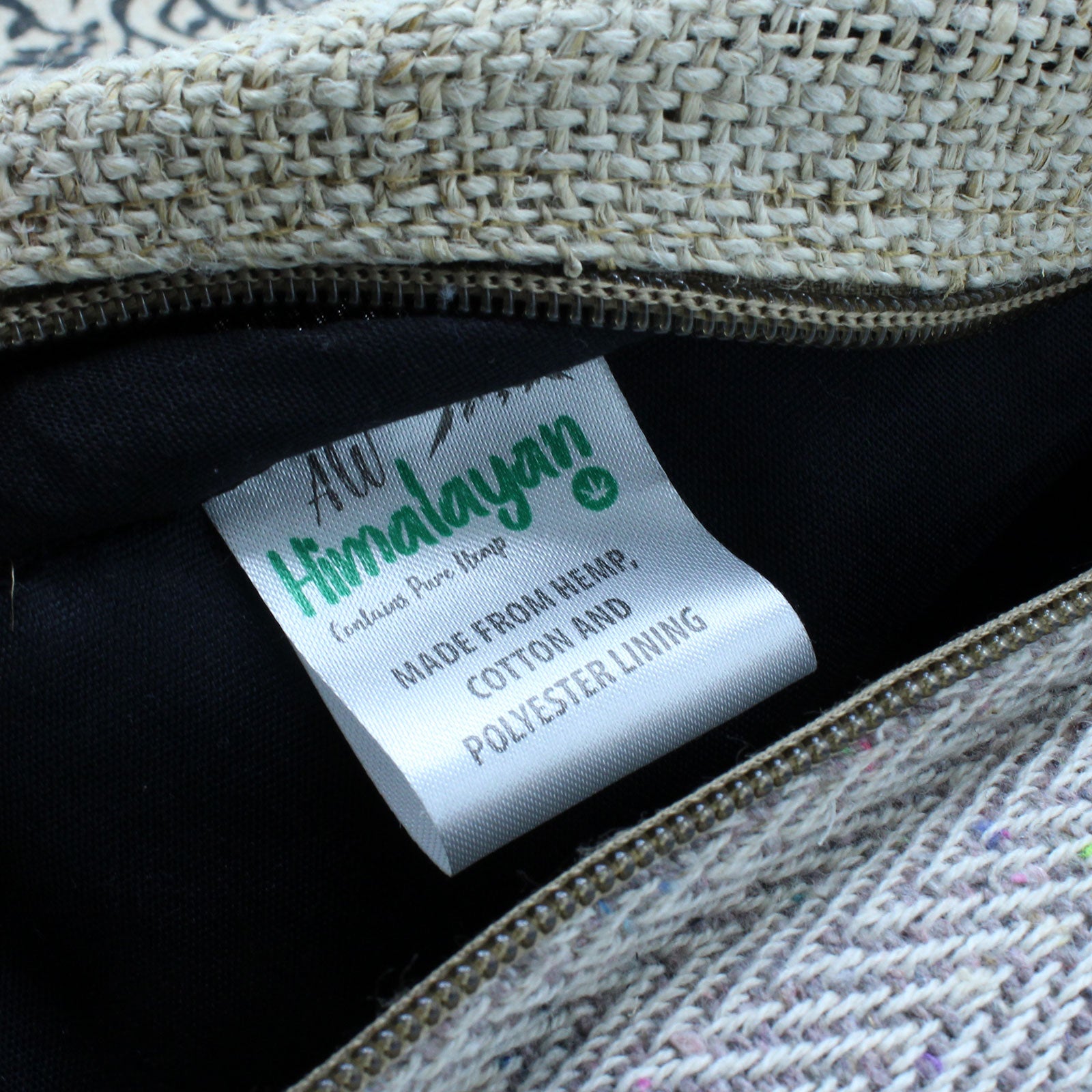 Close-up of a label on a product with 'Himalayan' branding.