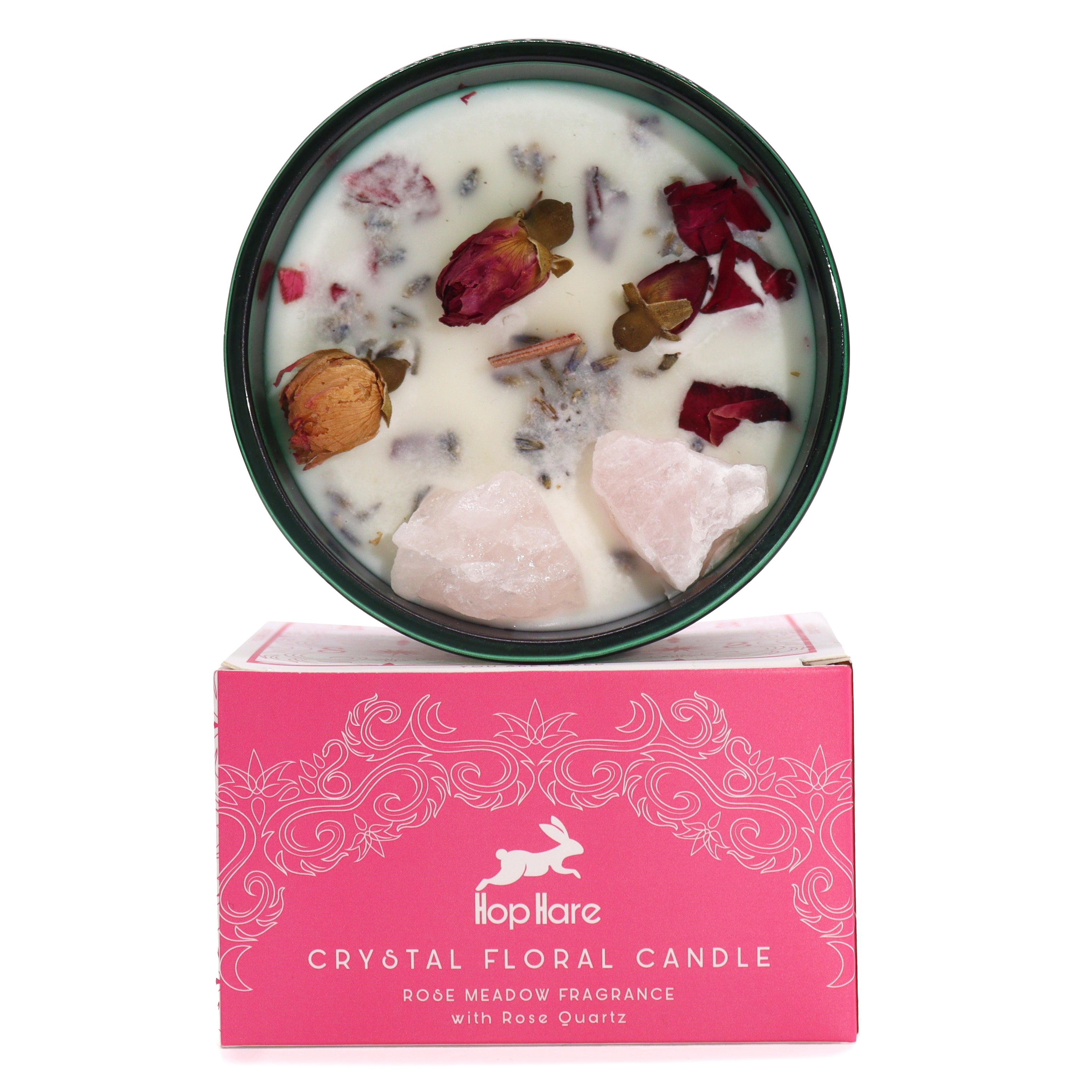 Hop Hare Crystal Magic Flower Candles