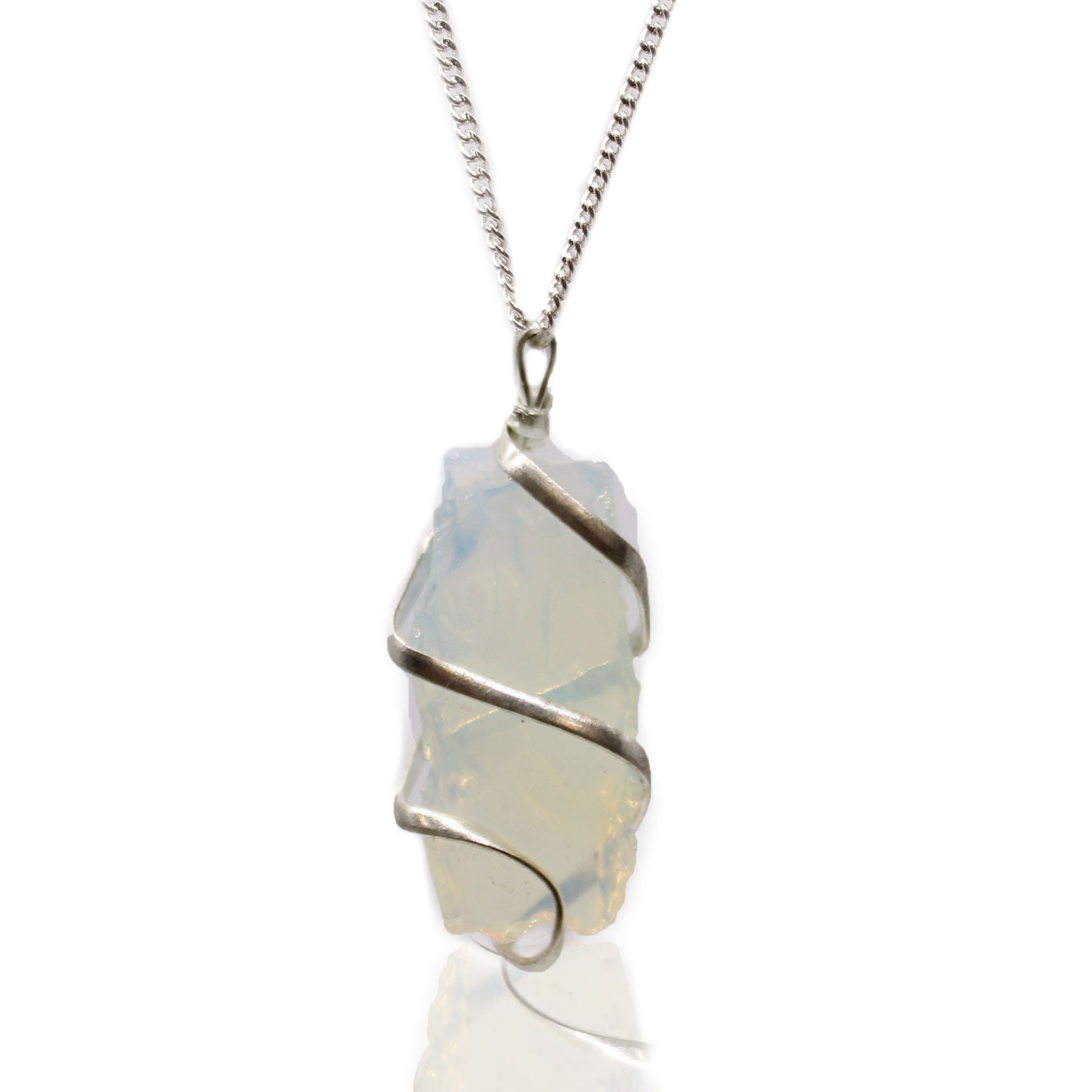 Cascade Wrapped Gemstone Necklace