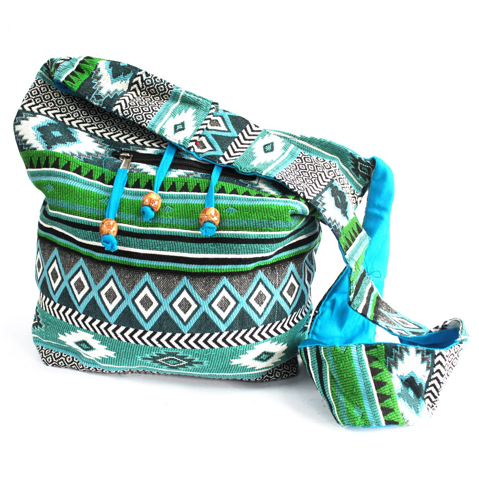 Casual Bags - Nepal Style Teal Sling Bag