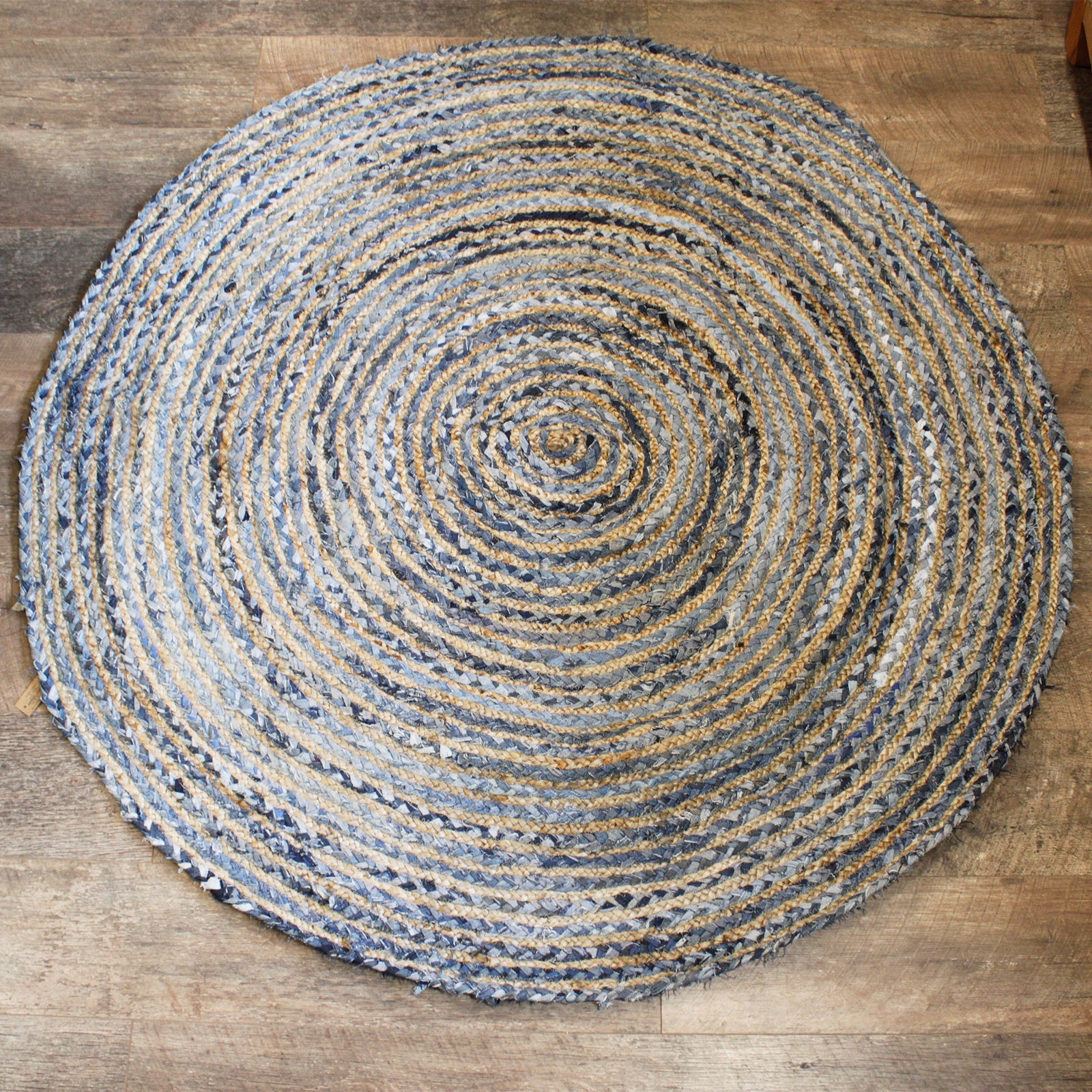 Round Jute and Recycled Cotton Rugs