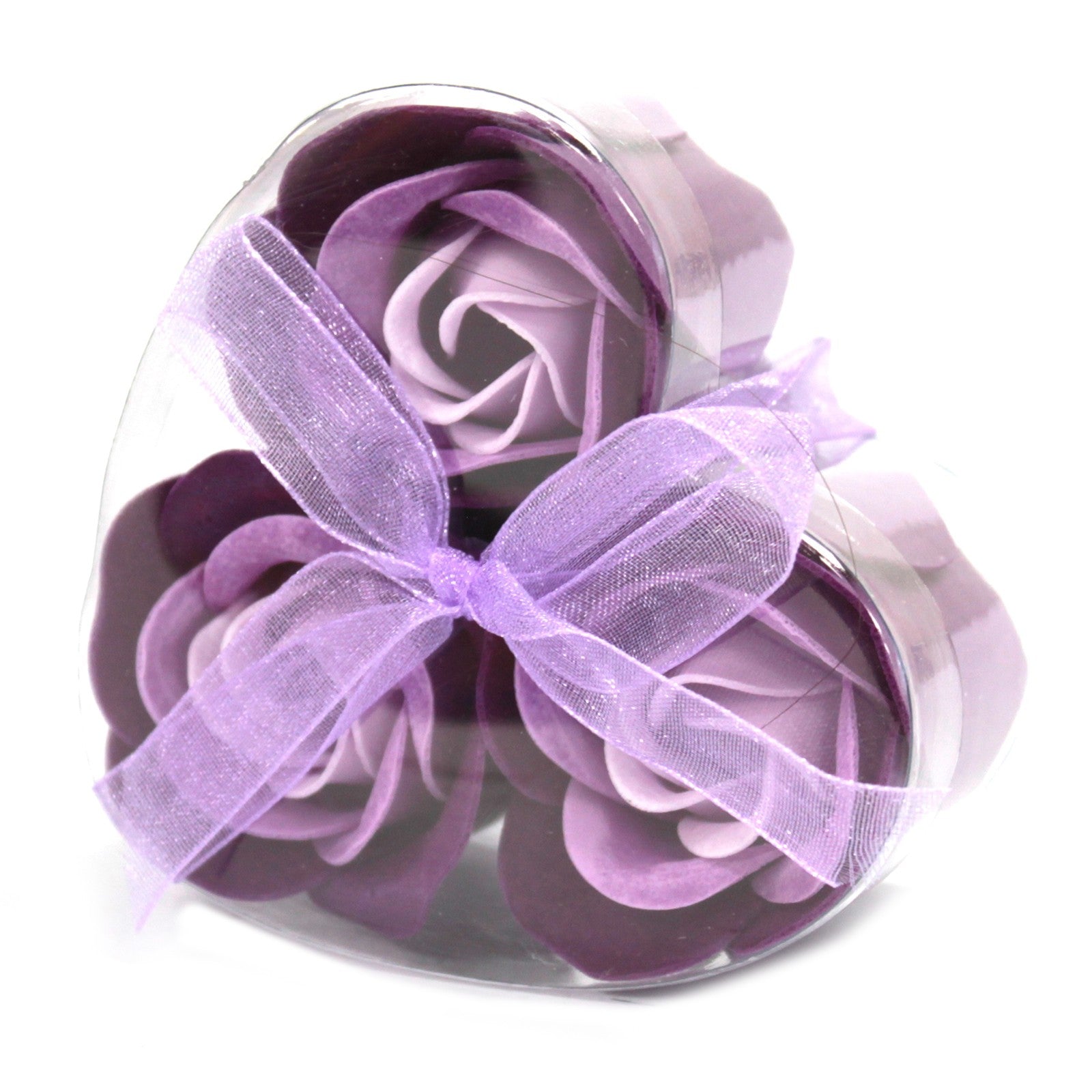 Set of 3 Soap Flower Heart Box