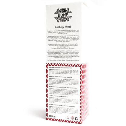 Product packaging with text and design elements on a white background