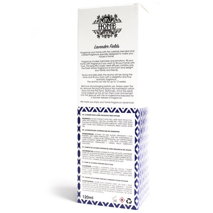 Lavender Fields  Fragrance oil packaging with branding and product details on a white background