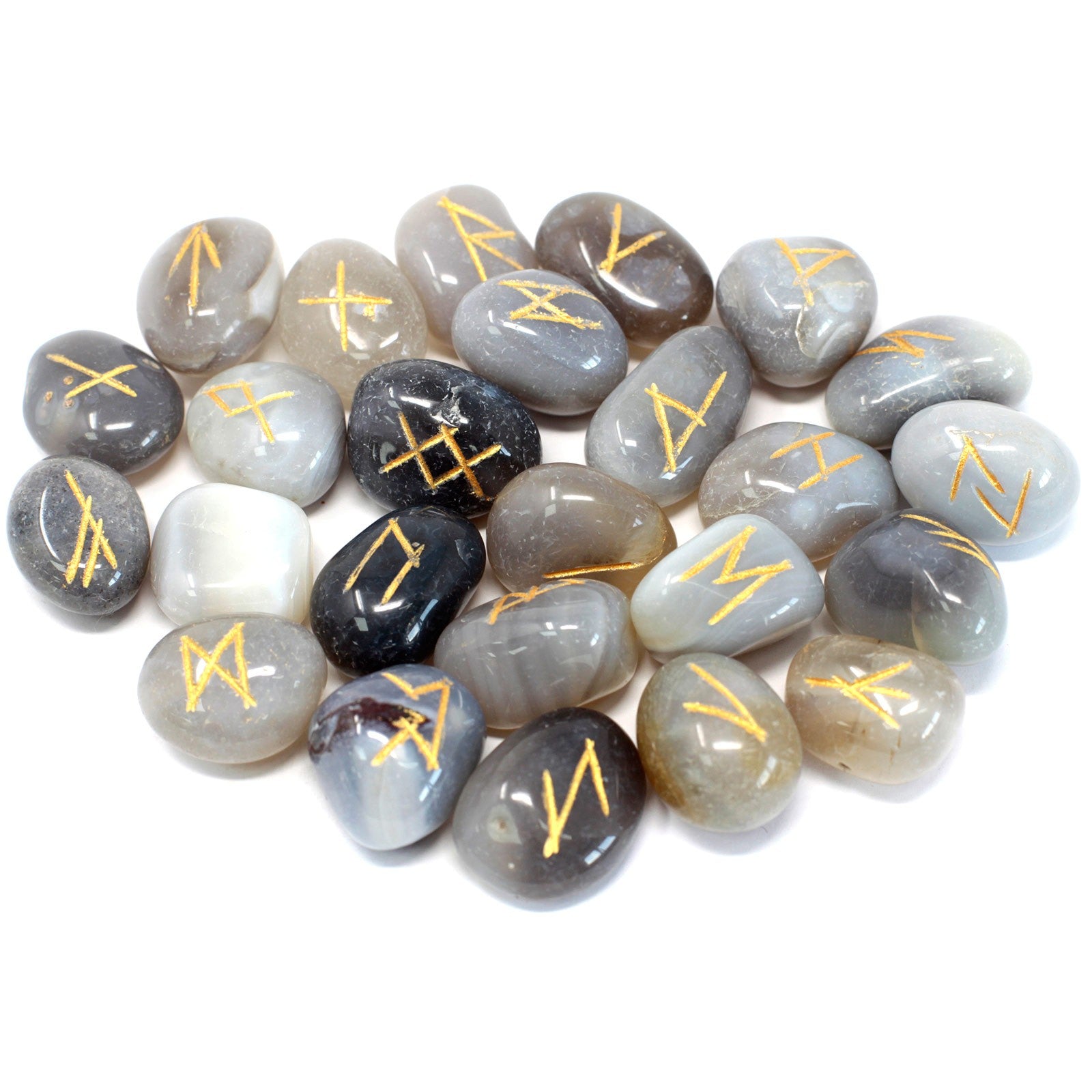 Runes Stone Set in Pouch