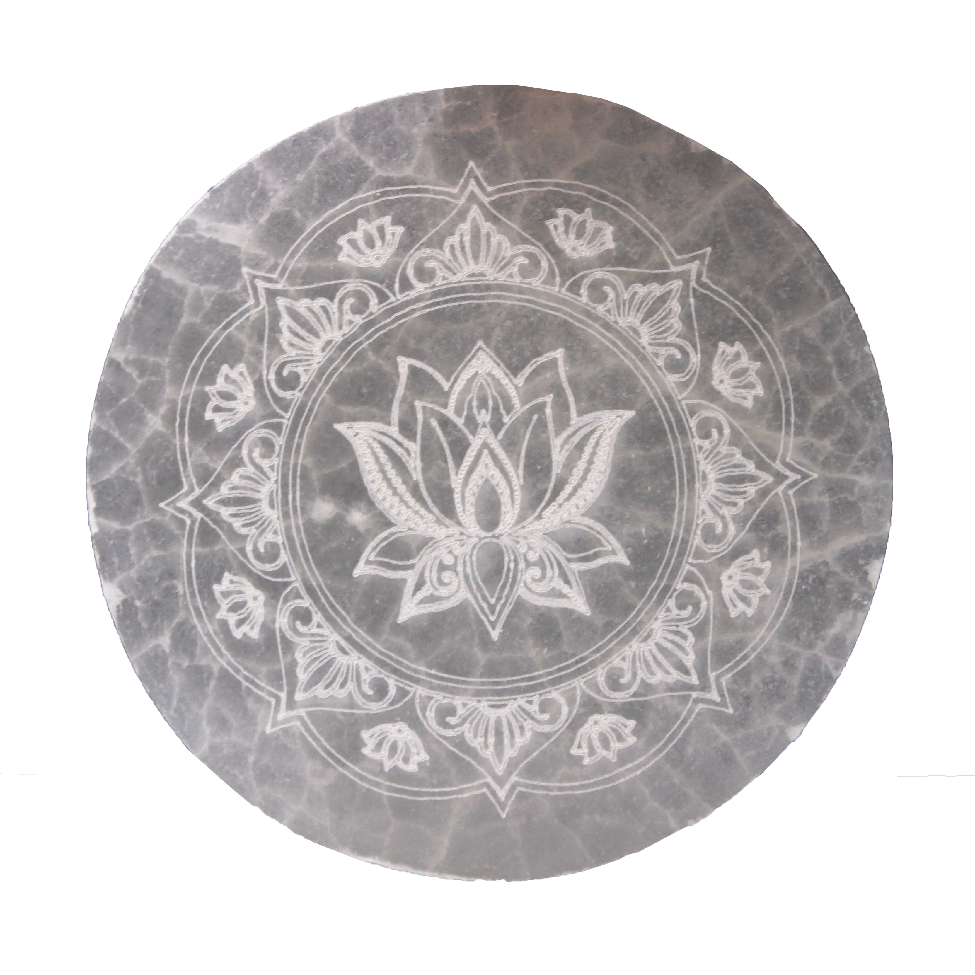 Medium Charging Plate 10cm - Lotus Mandala