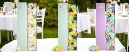 Elegant spring soap flower petals in long box, perfect for seasonal gifts and wellness UK