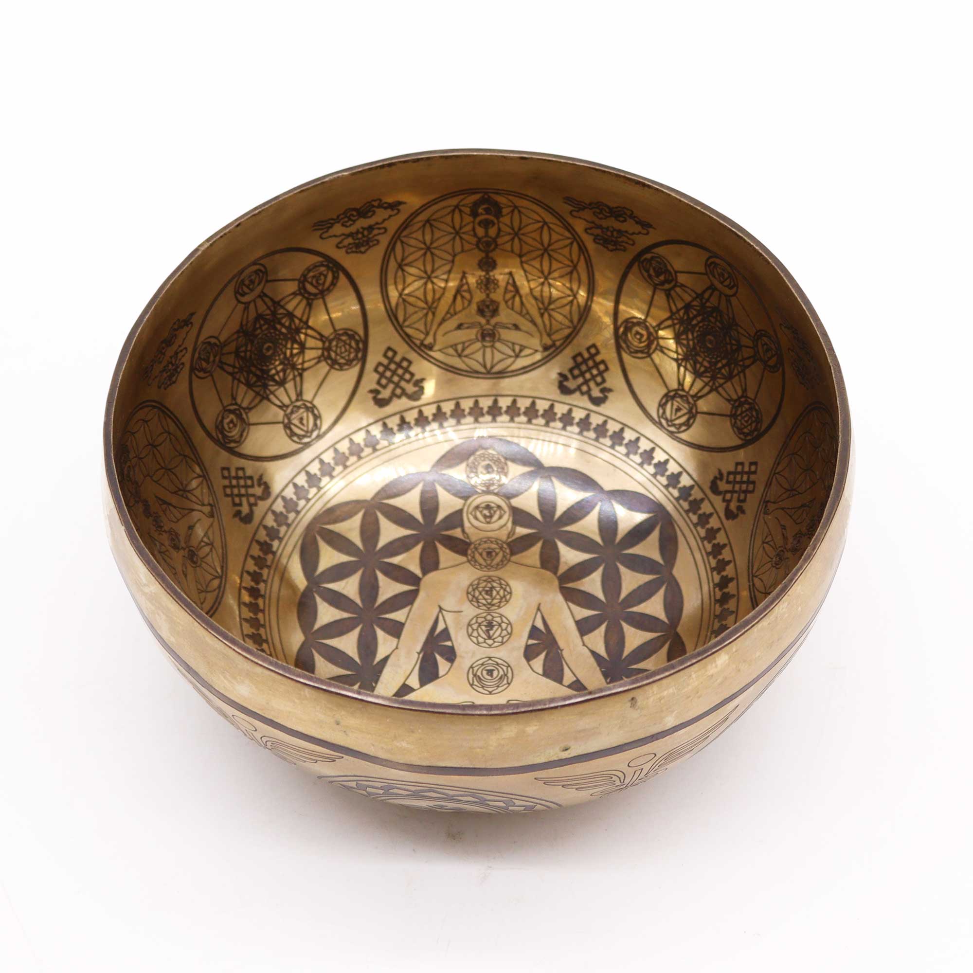 Tibetan Healing Engraved Bowl  - 7 Chakra