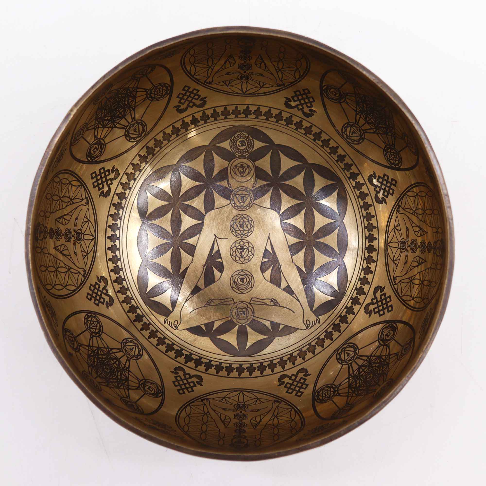 Tibetan Healing Engraved Bowl  - 7 Chakra