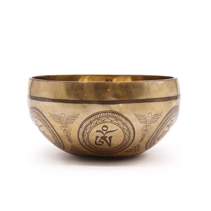 Tibetan Healing Engraved Bowl - Bodhi Tree Buddha - Underground Allure