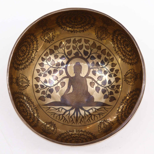 Tibetan Healing Engraved Bowl - Underground Allure