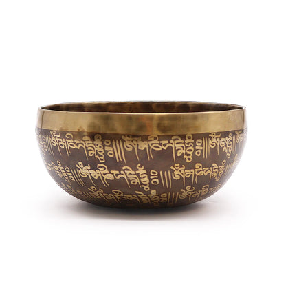 Tibetan Healing Engraved Bowl - Mantra - Underground Allure