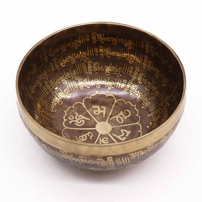Tibetan Healing Engraved Bowl - Mantra - Underground Allure
