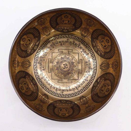 Tibetan Healing Engraved Bowl - Underground Allure