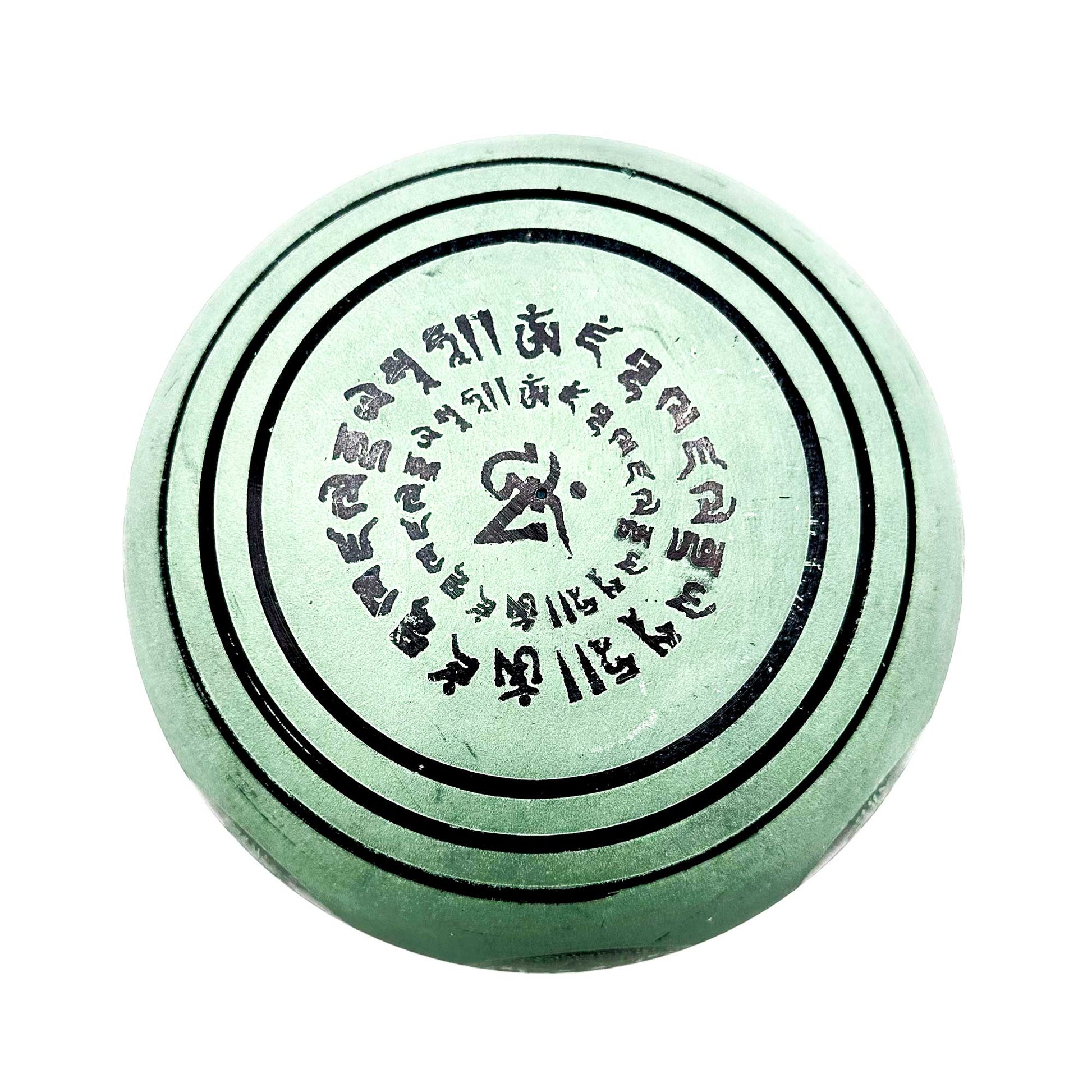 Earth Powder Singing Bowl - Clay Om Buddha - 16cm